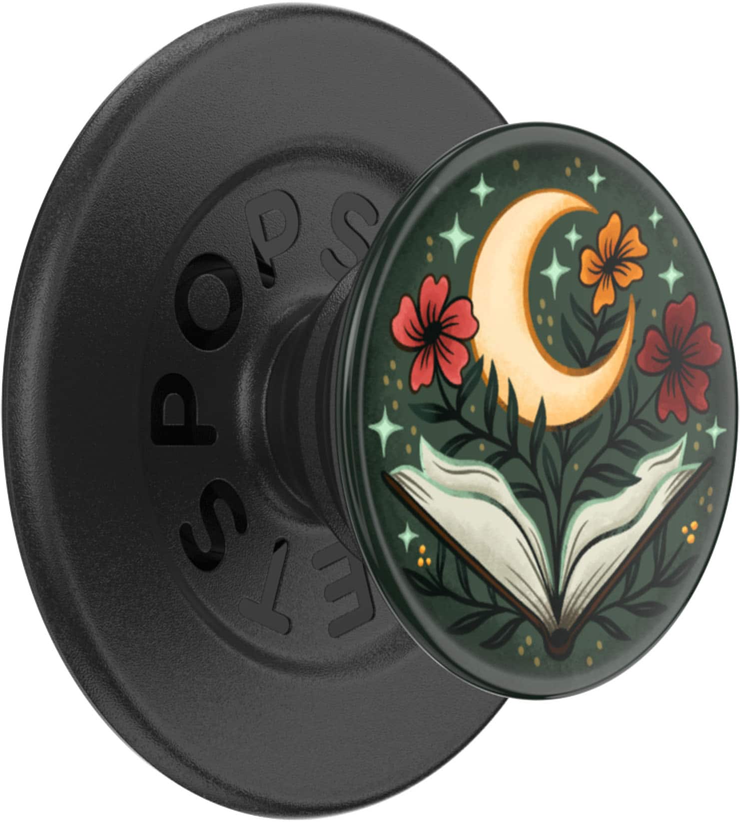 Front. PopSockets - MagSafe PopGrip Universal Magnetic Grip & Stand with Adapter Ring for Cell Phones - One More Chapter Gloss.