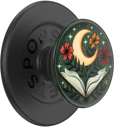 Front. PopSockets - MagSafe PopGrip Universal Magnetic Grip & Stand with Adapter Ring for Cell Phones - One More Chapter Gloss.