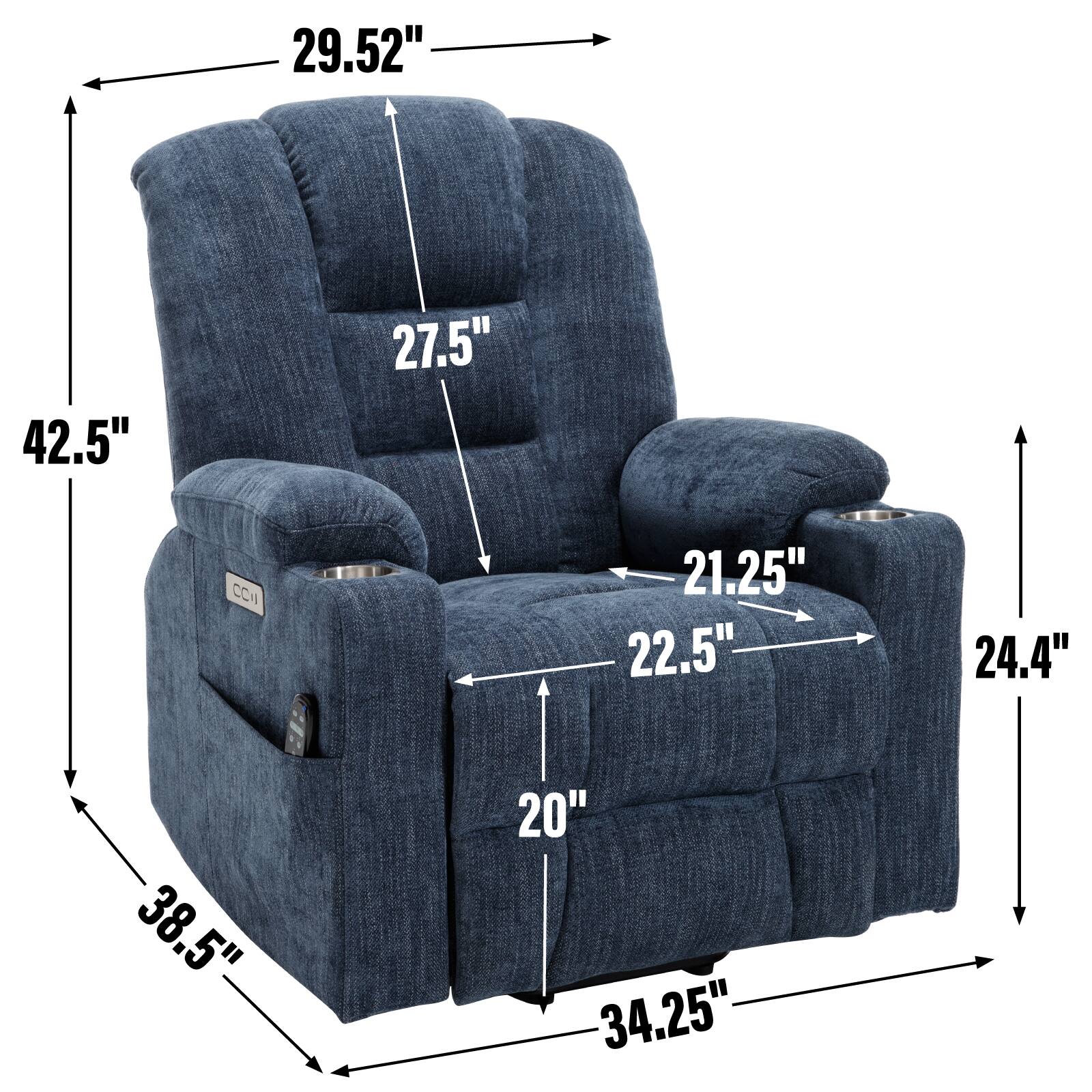 29.52"  
42.5"  
27.5"  
21.25"  
22.5"  
24.4"  
38.5"  
20"  
34.25"