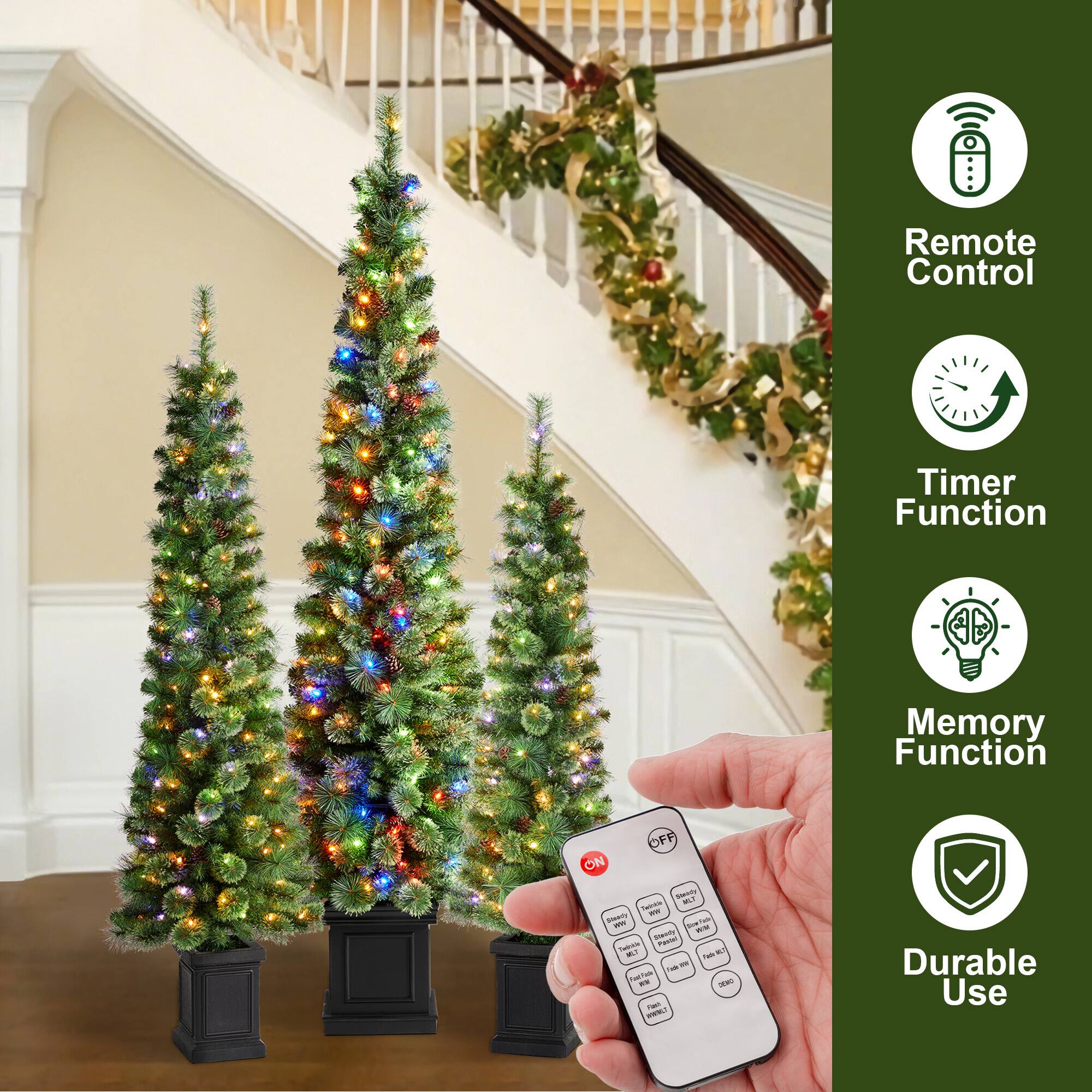 Remote Control  
Timer Function  
Memory Function  
Durable Use