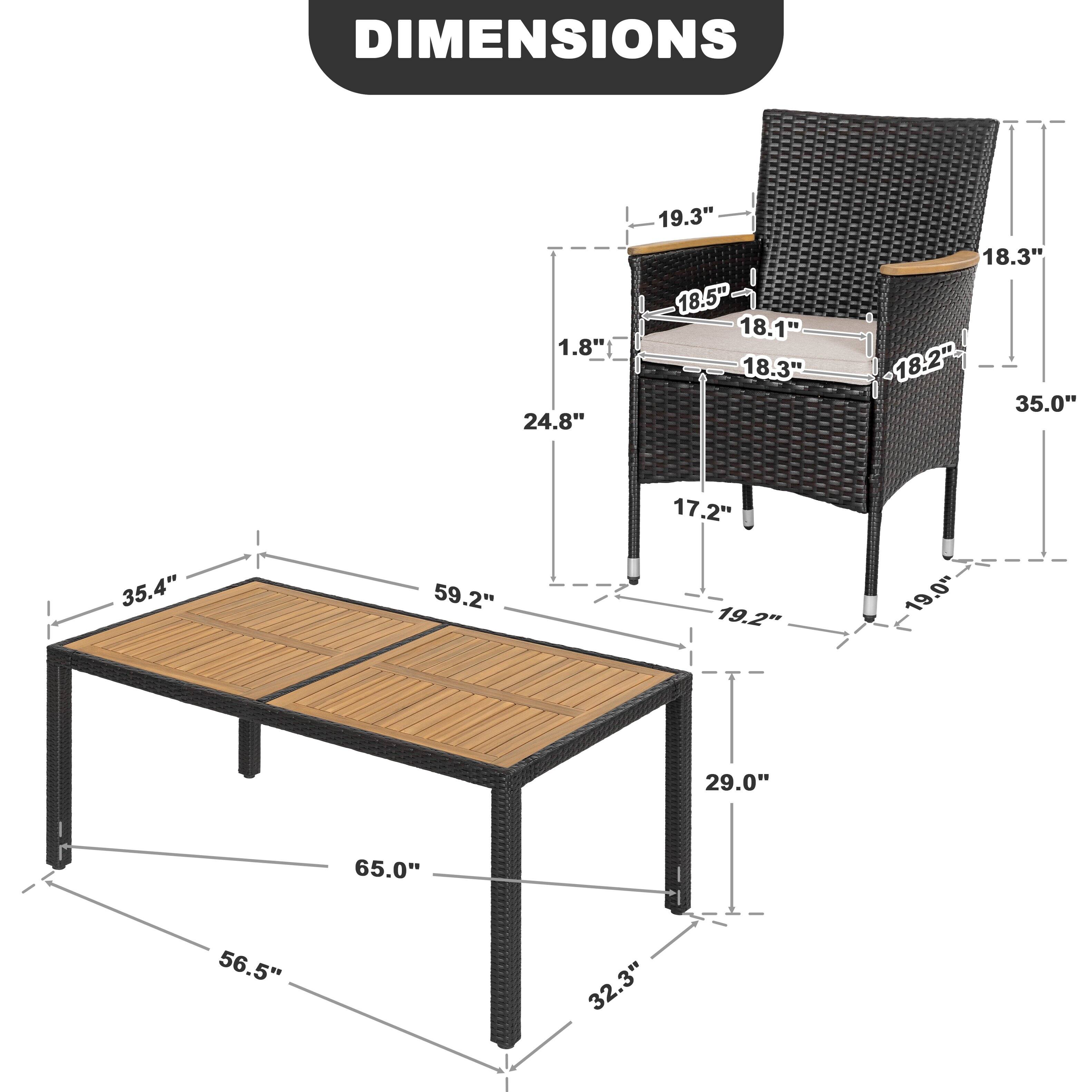 DIMENSIONS

1.8"  
24.8"  
19.3"  
18.5"  
18.1"  
18.3"  
18.3"  
18.2"  
35.0"  
17.2"  
35.4"  
59.2"  
19.2"  
19.0"  
29.0"  
65.0"  
56.5"  
32.3"