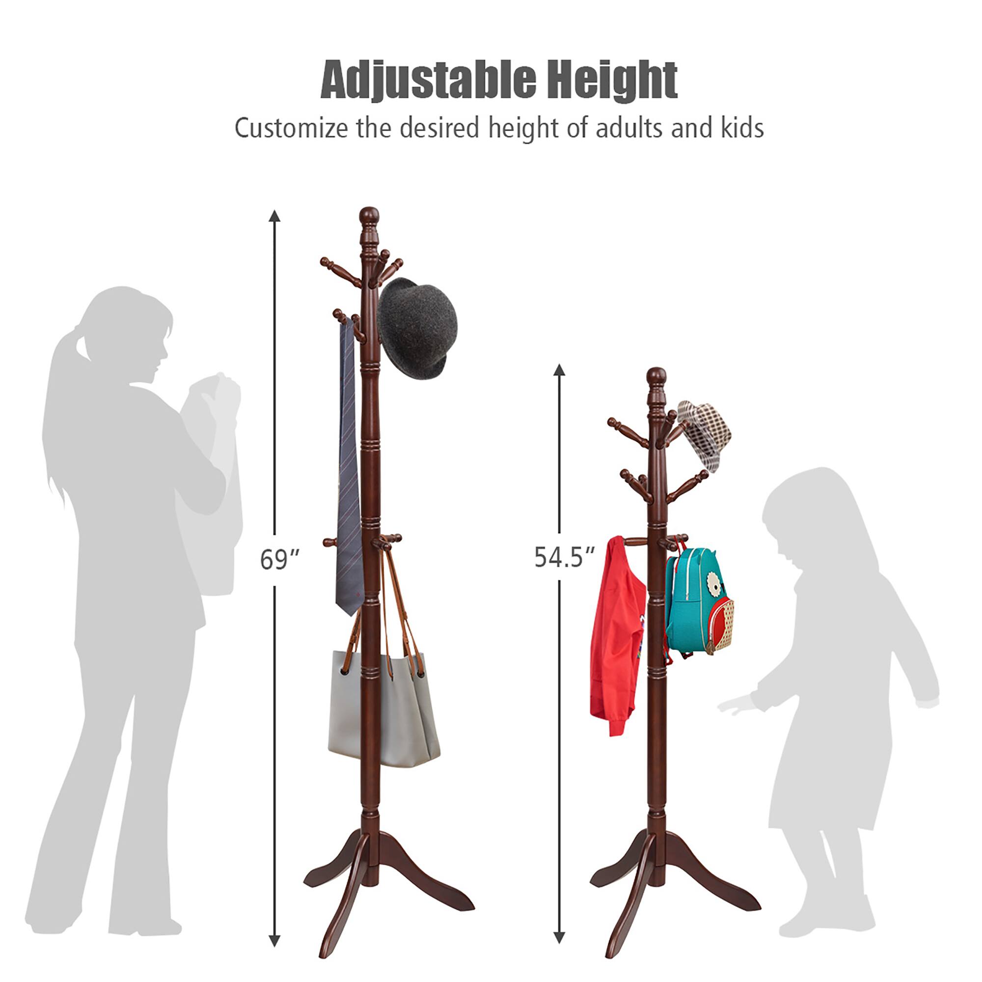 Adjustable Height
Customize the desired height of adults and kids
69"
54.5"