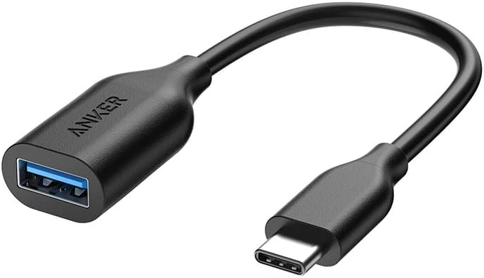 Front. Anker - Anker USB-C to USB3.1 Adapter - Black.