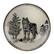 Alt View 8. Elama - Elama Majestic Wolf 16 Piece Luxurious Stoneware Dinnerware with Complete Setting for 4 - Taupe and Brown.