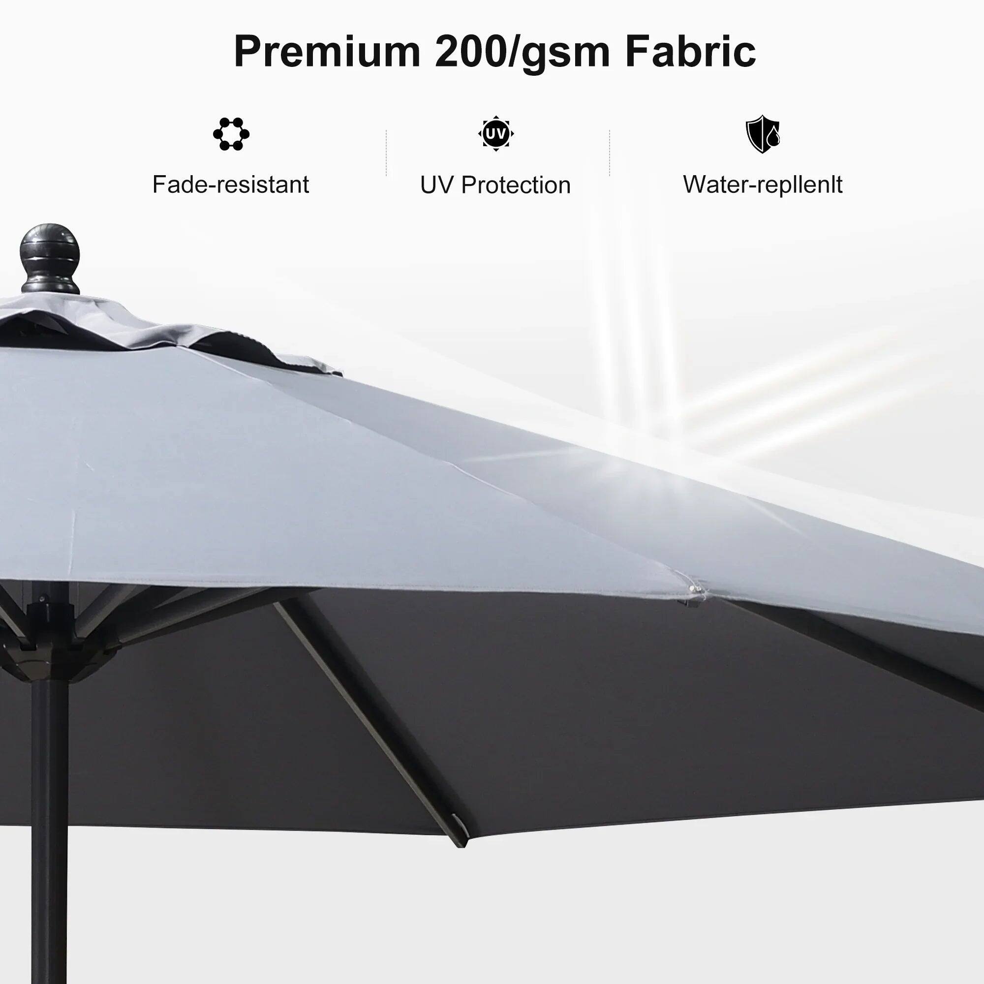 Premium 200/gsm Fabric  
- Fade-resistant  
- UV Protection  
- Water-repellent