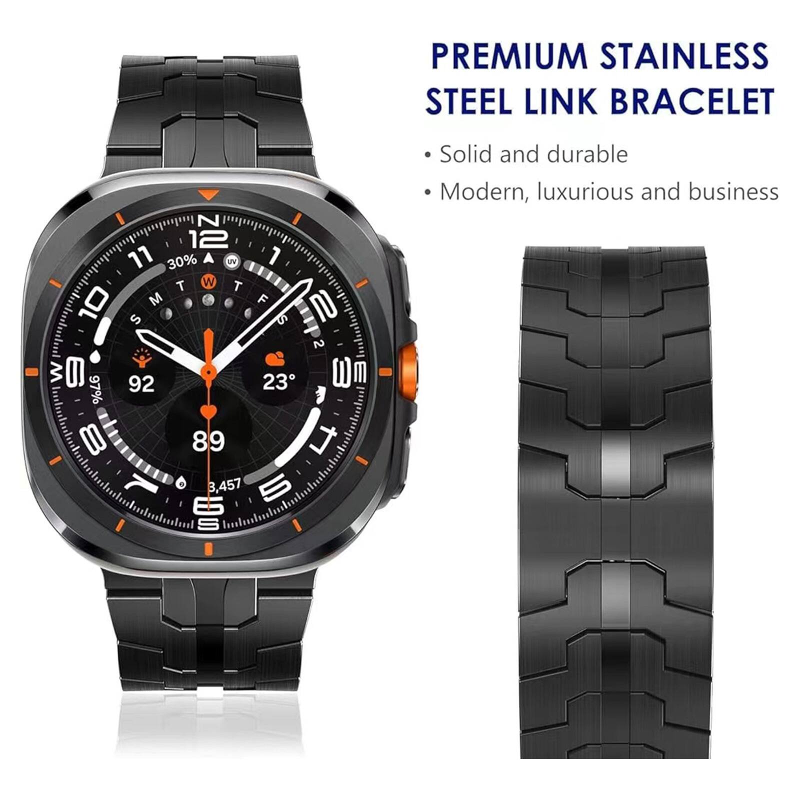 PREMIUM STAINLESS STEEL LINK BRACELET

- Solid and durable
- Modern, luxurious and business