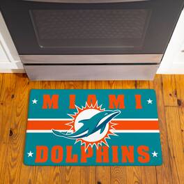 Evergreen Enterprises - Miami Dolphins 18" x 30" Anti-Fatigue Comfort Indoor Mat - Multicolor