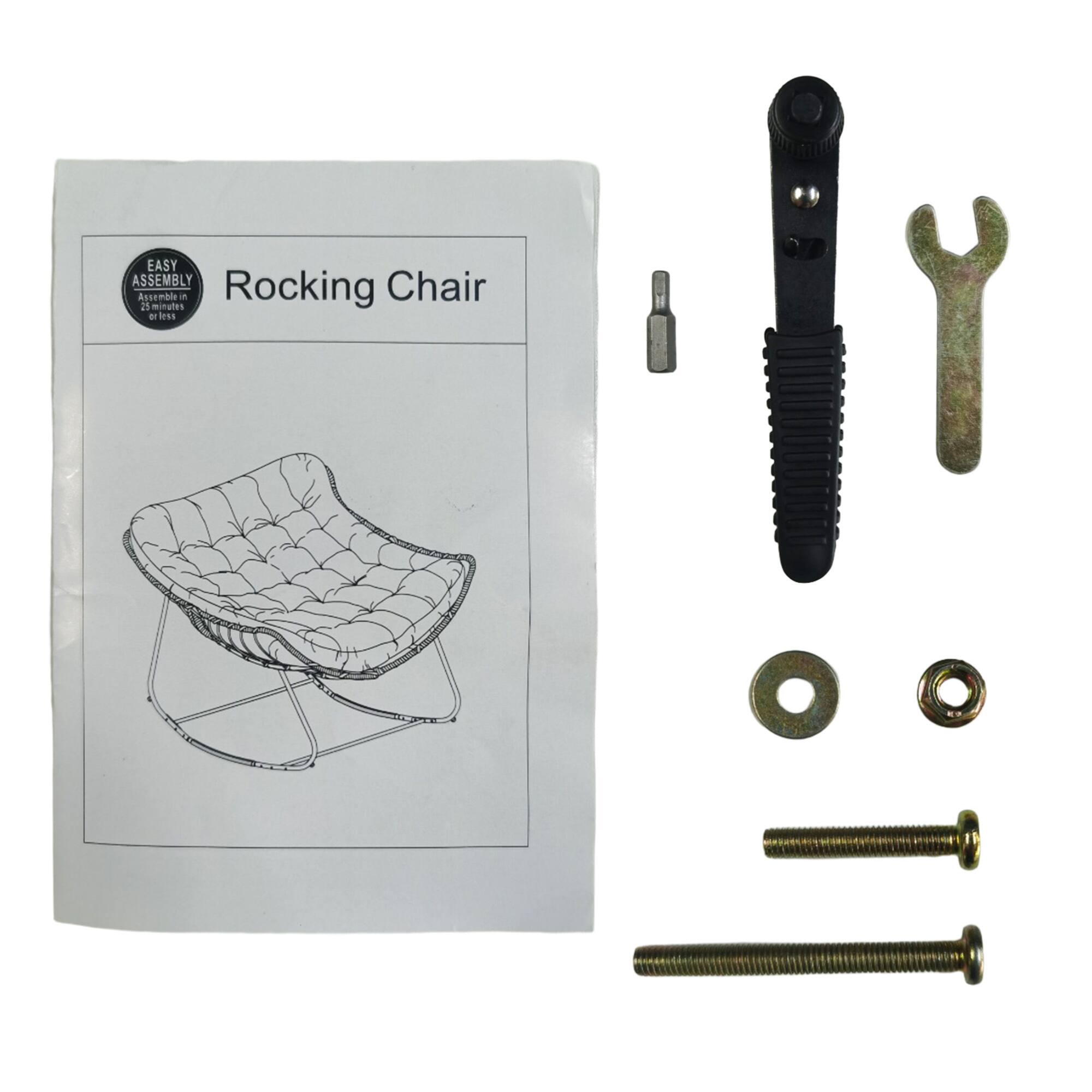 EASY ASSEMBLY  
Chair Assemble in 15 minutes - Rocking Chair