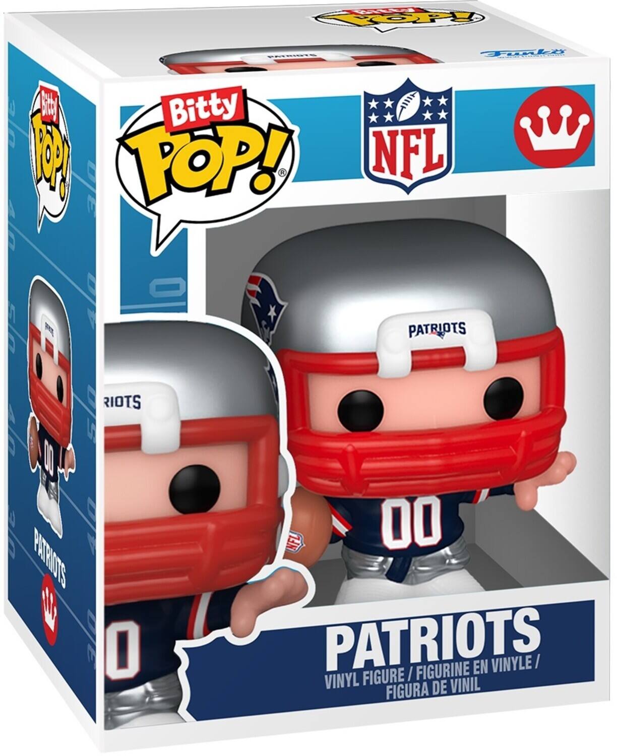 Fr TOP VATEI Tunli Bitty R POP! NFL F PATRIOTS RIOTS 00 PATRIOTS V O NFL 00 PATRIOTS / FIGURINE EN VINYLE VINYL FIGURE VINIL FIGURA DE VINIL