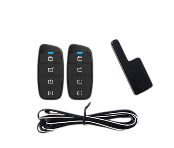 Alt View 3. MPC - 4 Button 1 Way Remote Start For 2019-2025 Jeep Compass - Semi Plug-n-Play - Black.