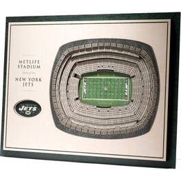 YouTheFan - 17'' x 13'' 5-Layer StadiumViews 3D Wall Art - Brown