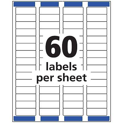 60 labels per sheet