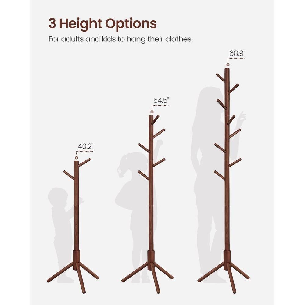 3 Height Options

For adults and kids to hang their clothes.

68.9"

54.5"

40.2"