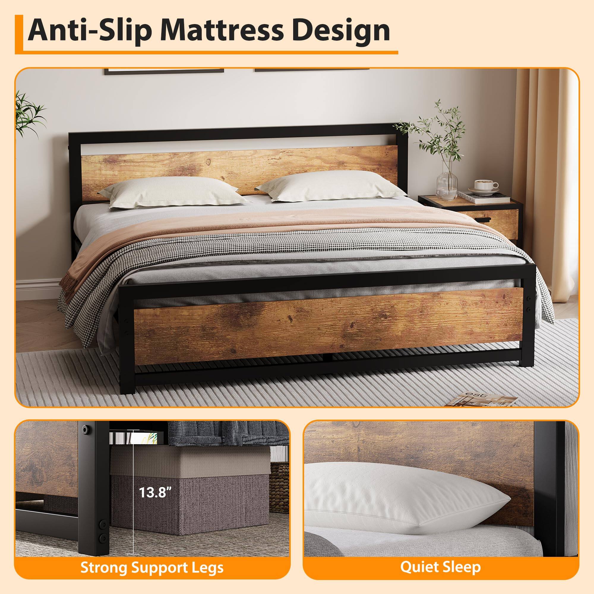 Anti-Slip Mattress Design

Strong Support Legs

Quiet Sleep
