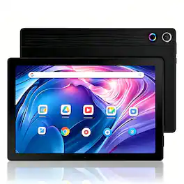URAO - Tablet 10.1 inch 8GB RAM 64GB ROM WIFI Android 14 Bluetooth Dual Camera - Black