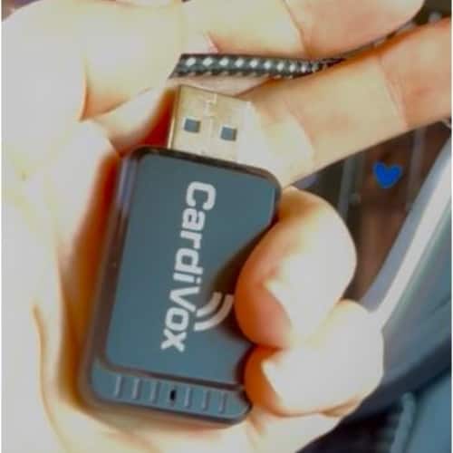 Alt View 6. CardiVox - Wireless CarPlay Adapter for iPhone & Android Converts Wired to Wireless Apple CarPlay USB-C Plug & Play Dongle - Black.