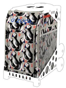 Zuca - Playful Puffins Sport Insert Bag (Frames Sold Separately) #1775 - Gray