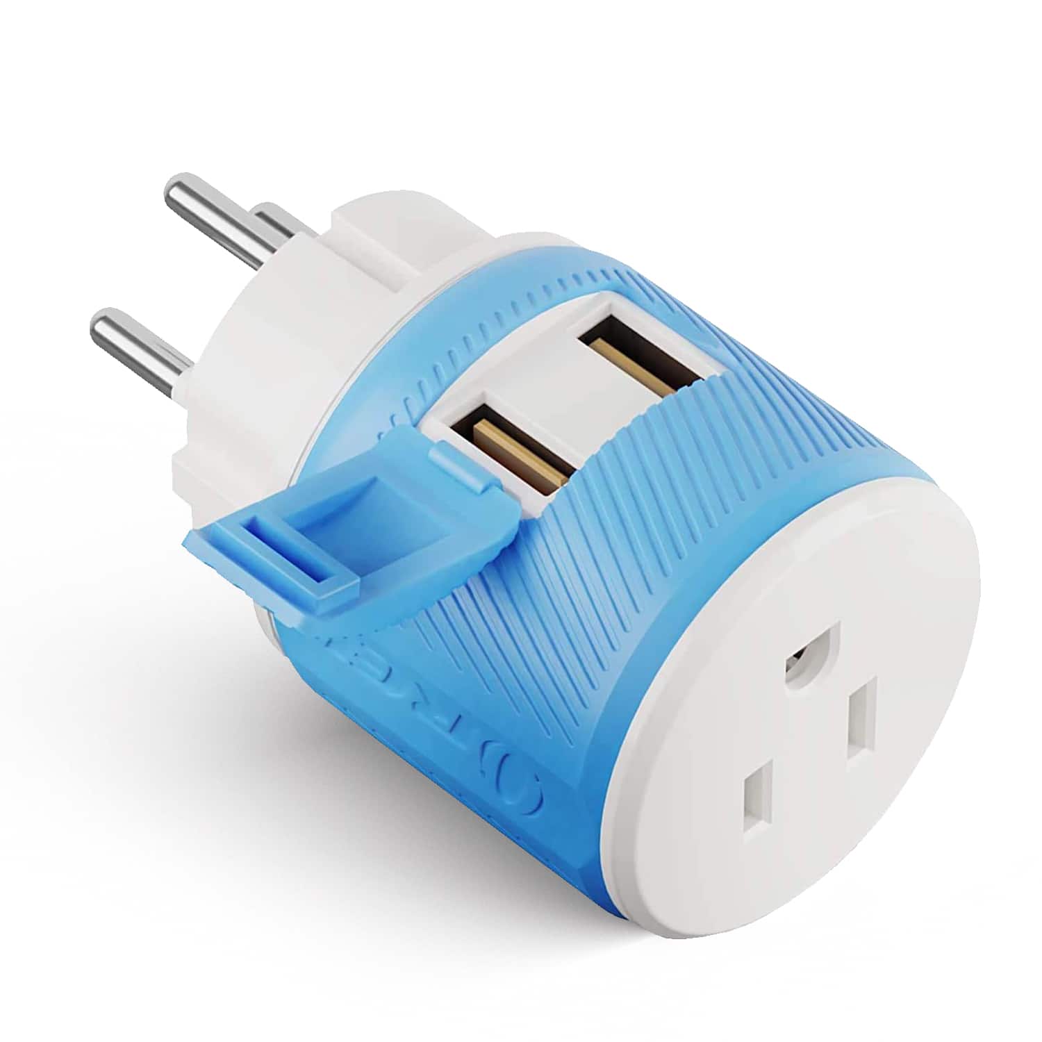 OREI Palestine, Gaza, Israel Travel Plug Adapter with Dual USB