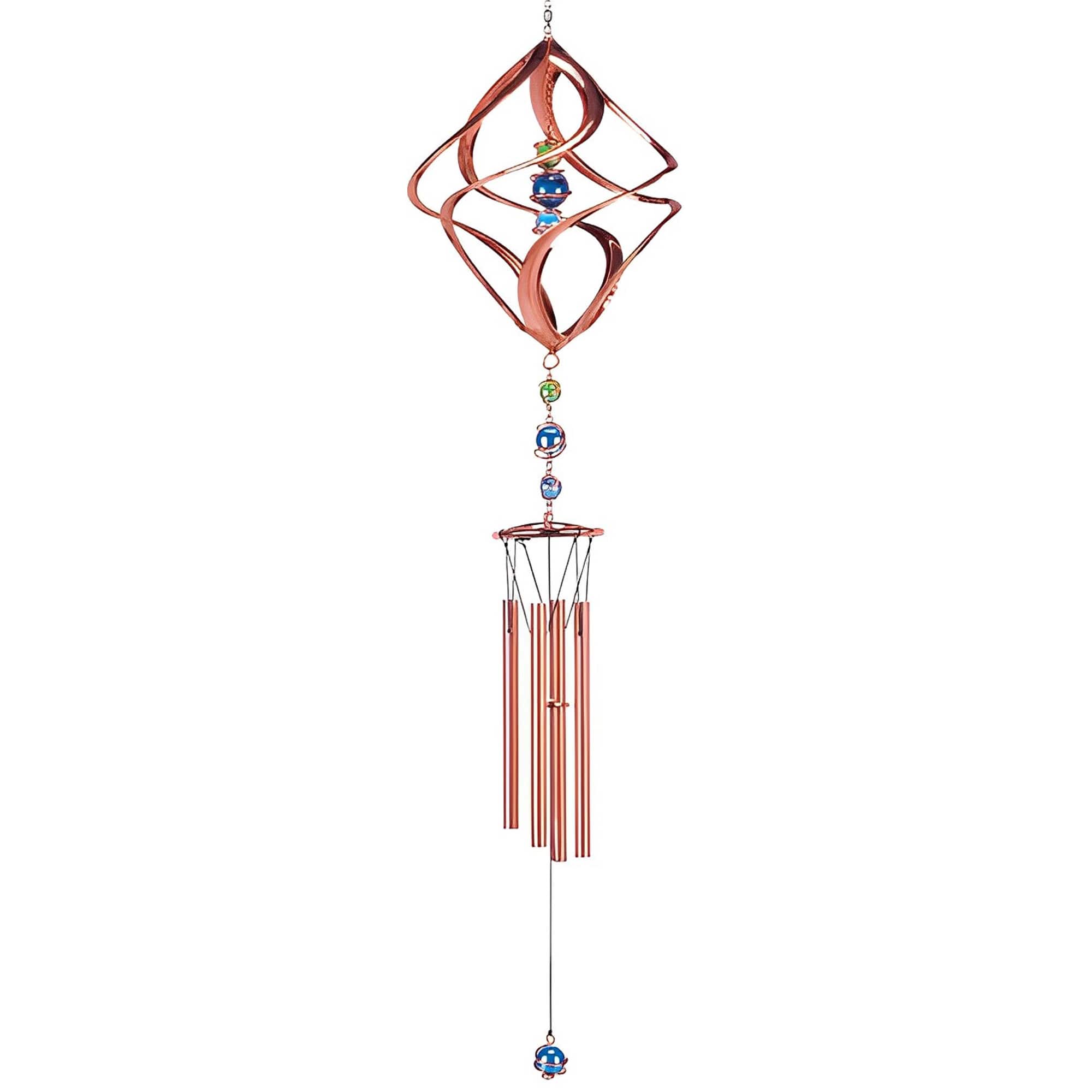 Photos - Garden Furniture Spiral FC Design - 35" Long Wind Chime with Copper Gem Outdoor Patio or Garden Hanging Decoration GSC7815608