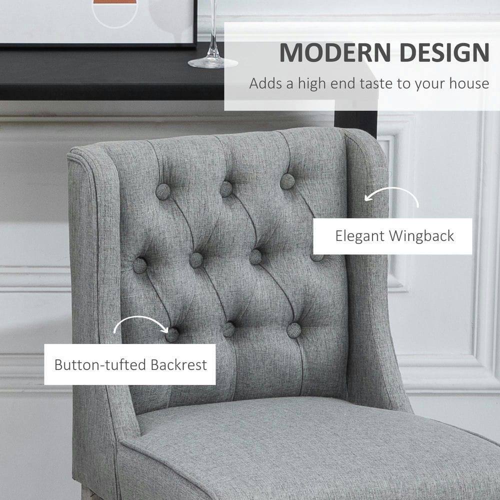 MODERN DESIGN  
Adds a high-end taste to your house  

Elegant Wingback  

Button-tufted Backrest