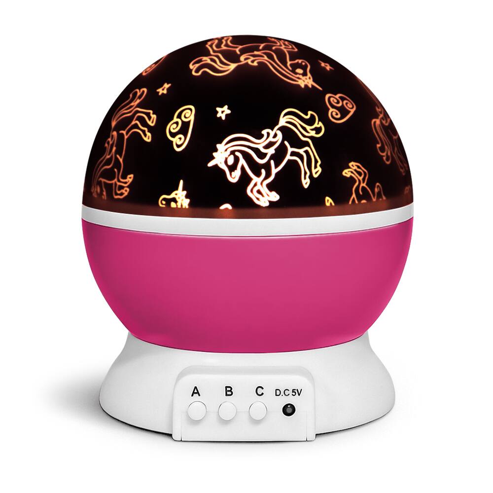 Front. GabbaGoods - GabbaGods LED Rotating Night Light Projector for Kids.