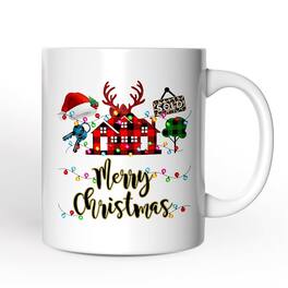 OrnamentallyYou - Realtor Buffalo Plaid Christmas Mug, Gift From Customers - White