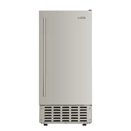 Front. Koolmore - 15 in. Built-in Residential Pearl Ice Nugget Maker, 66lb /day with Drain Pump in Stainless-Steel (KM-BIM66-NSS) - Stainless steel.