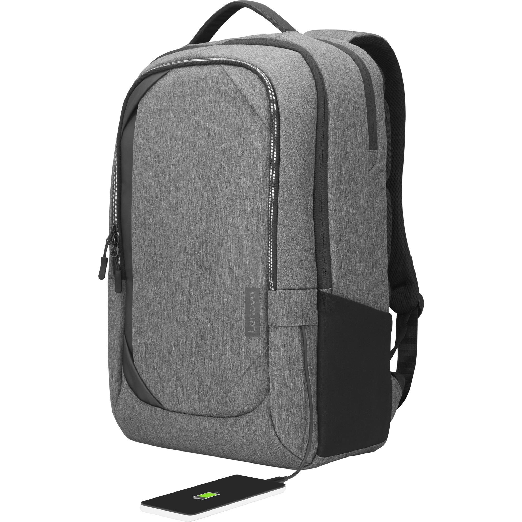 Alt View 8. Lenovo - Lenovo Carrying Case (Backpack) for 17" Notebook - Charcoal Gray - Water Resistant - Thermoplastic Polyurethane (TPU) - Charcoal Gray.