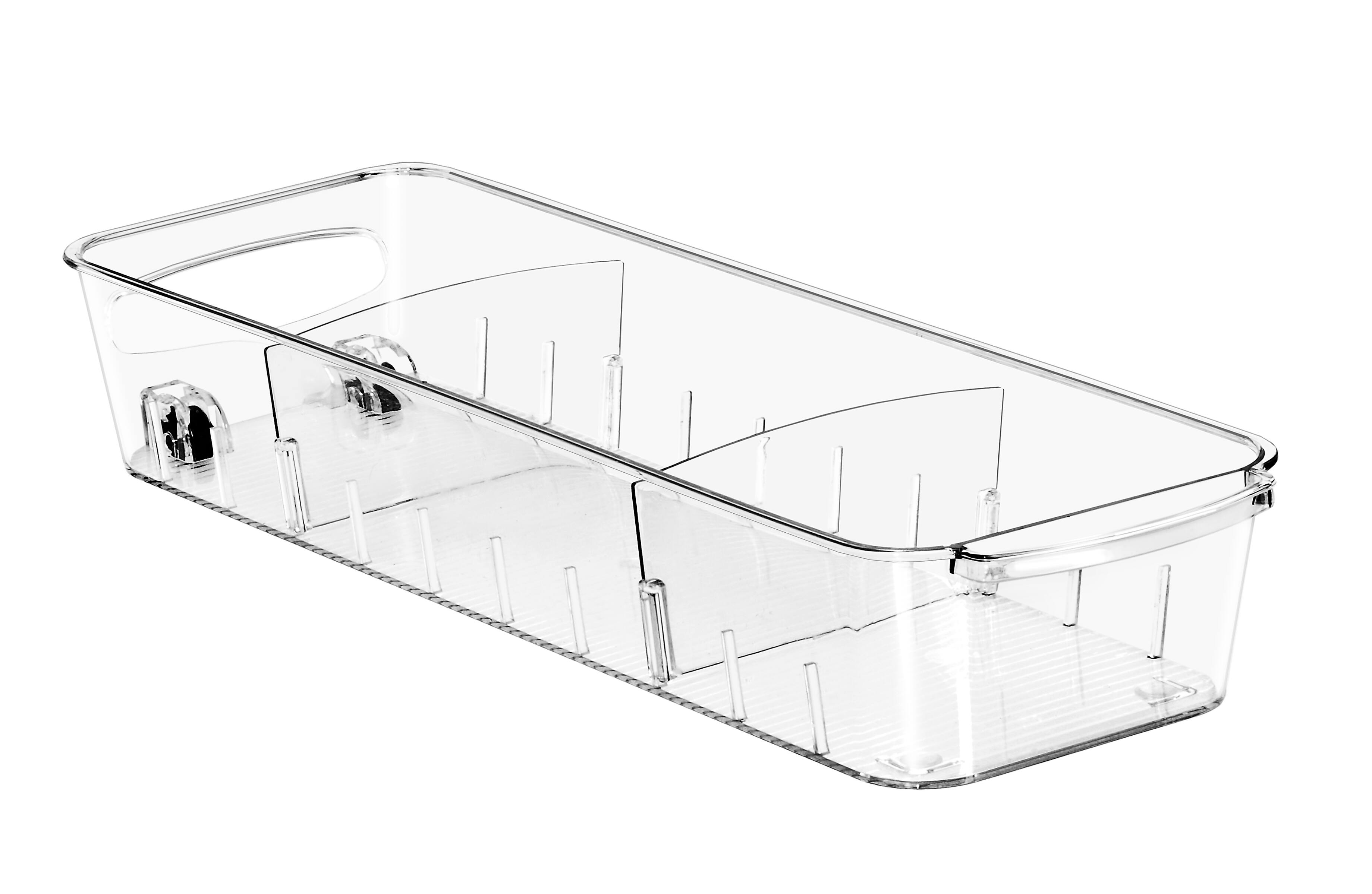 Left. Sorbus - Sorbus Clear Organizing Bins on Wheels.