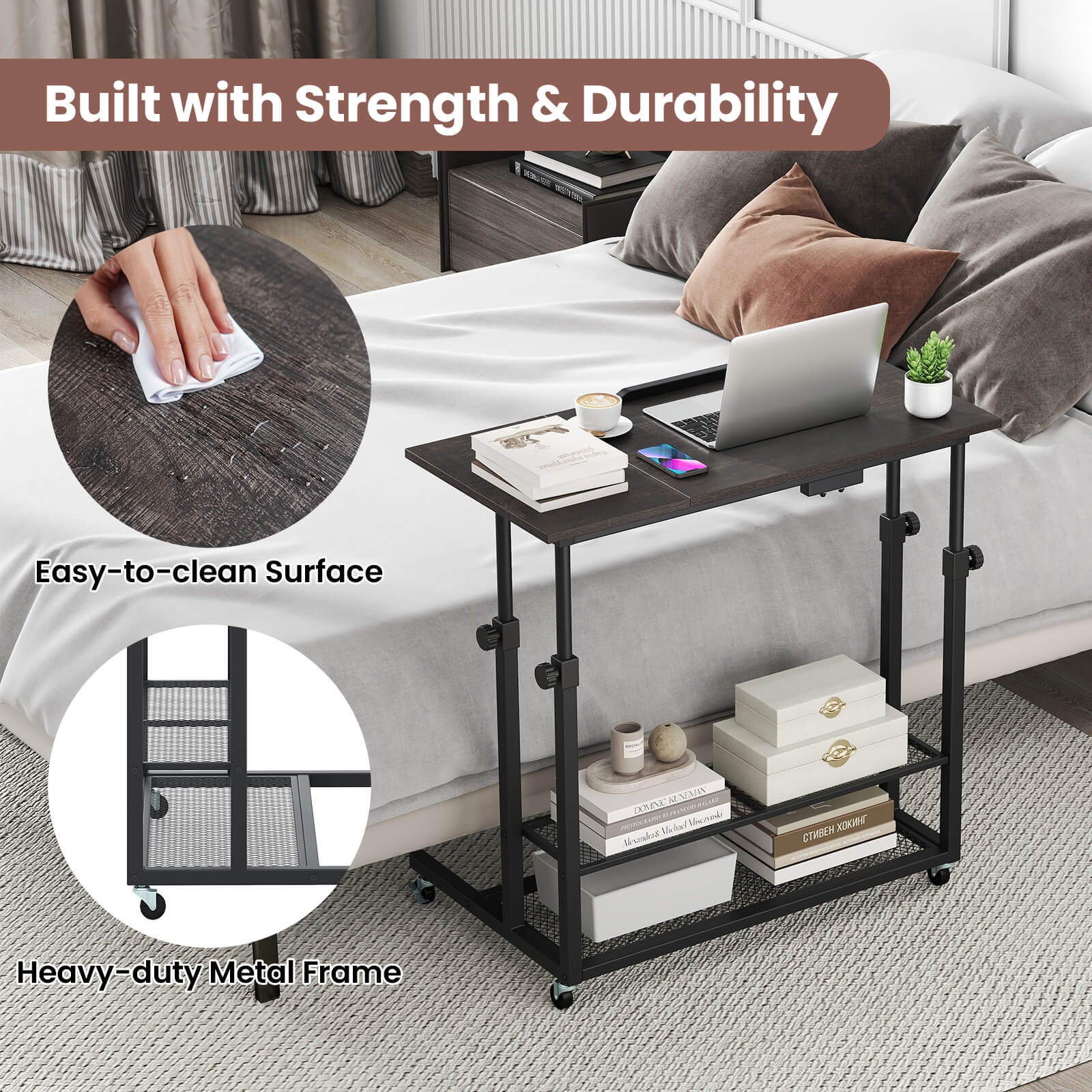 Built with Strength & Durability Easy-to-clean Surface Heavy-duty Metal Frame