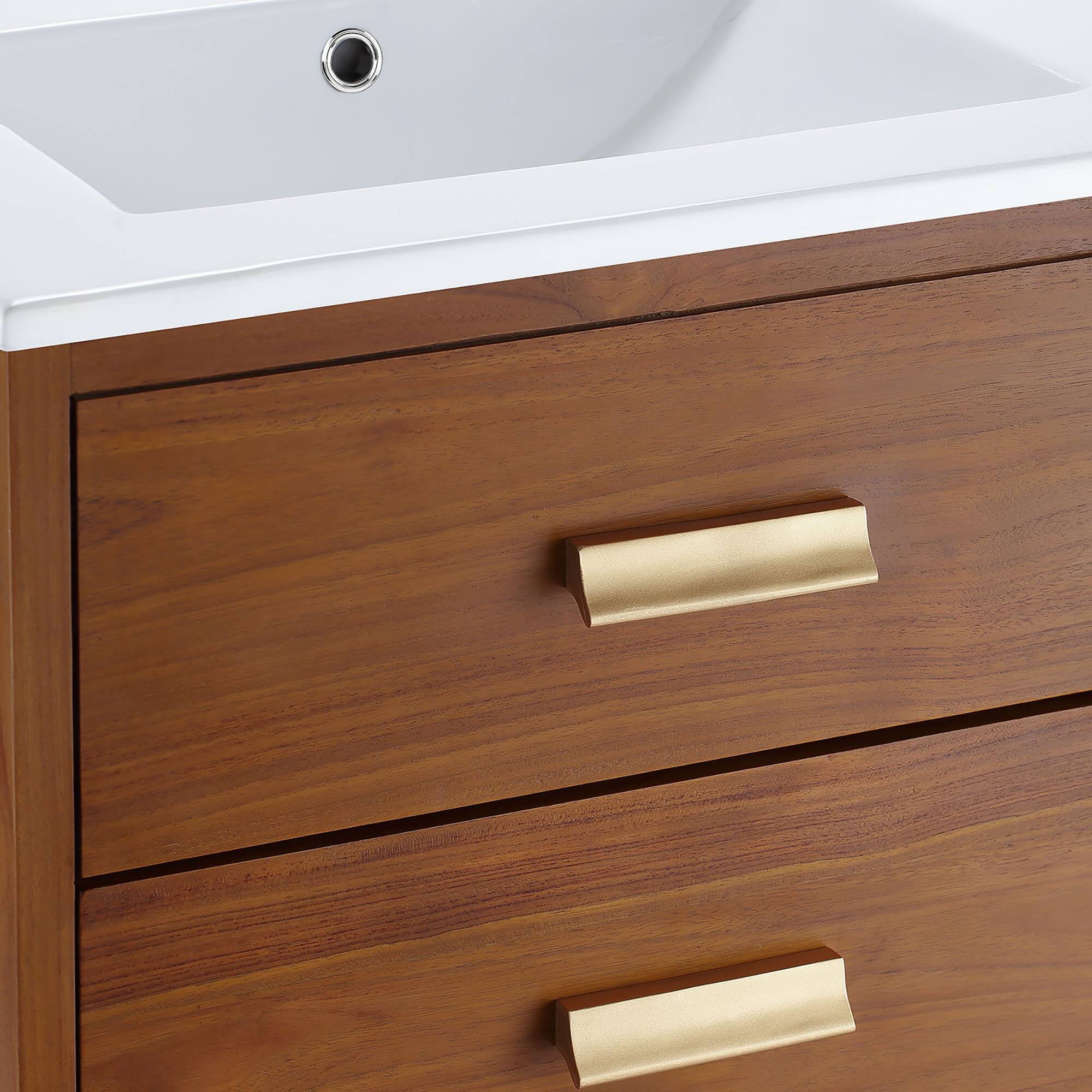 Alt View 6. Modway - Cassia Bathroom Vanity Basin Included - Natural White.