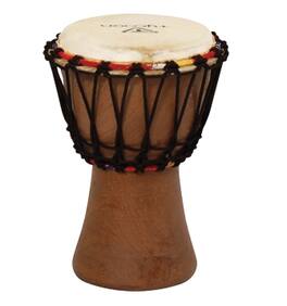 Tycoon Percussion - 6" African Djembe, Rope-Tuned, 10.25" Tall Mango Wood Shell, Goat Skin Head