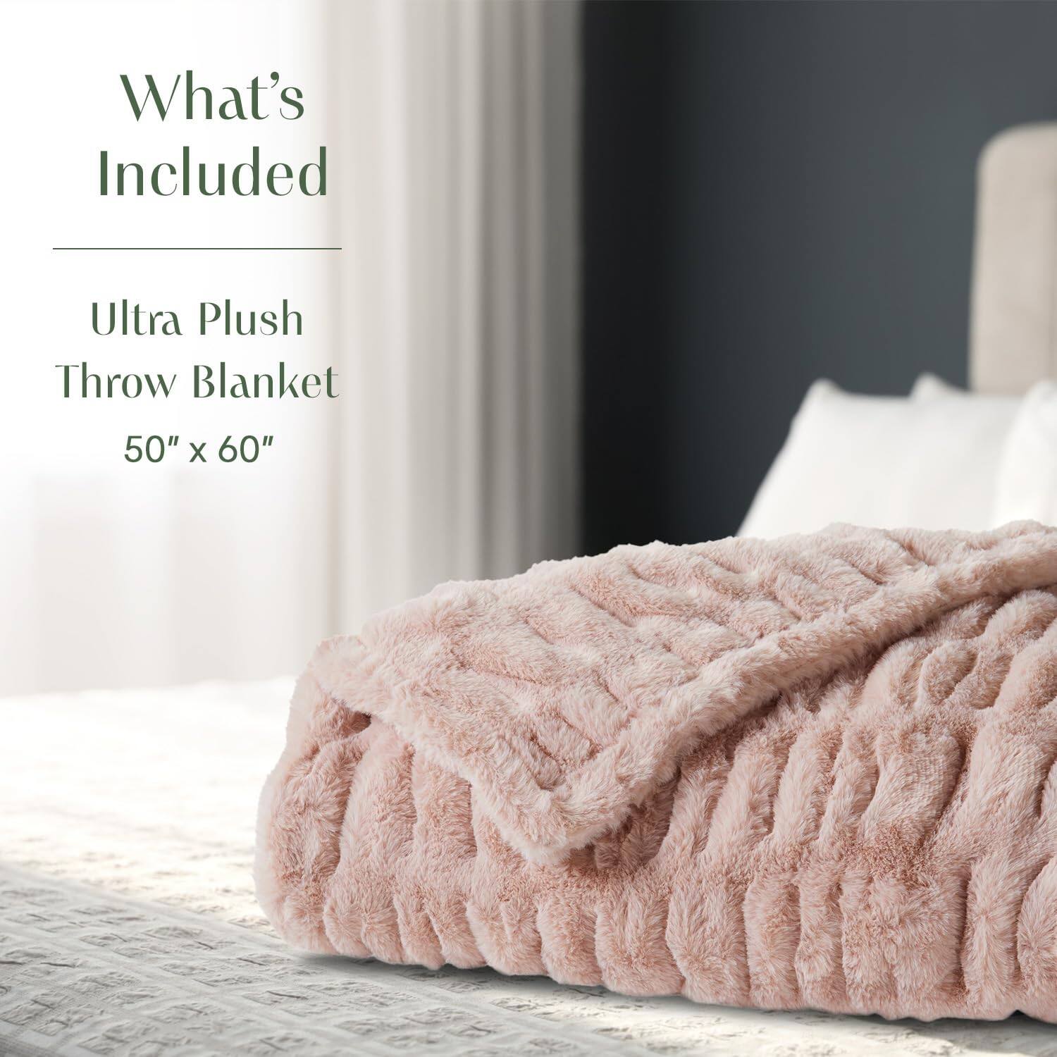 What's Included

Ultra Plush Throw Blanket

50" x 60"