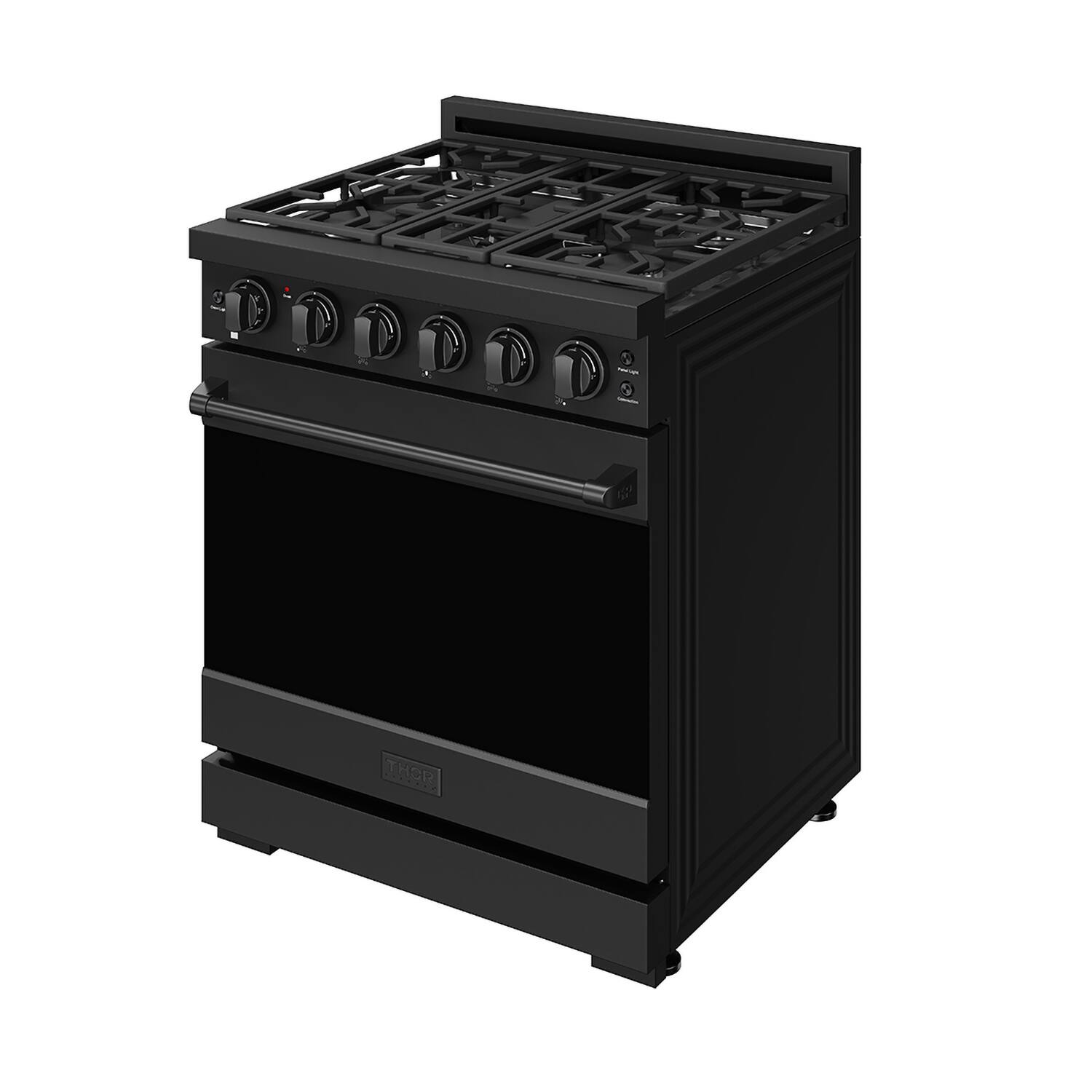 Left. Thor Kitchen - Gordon Ramsay Series by Thor Kitchen 4.55 Cu. Ft Freestanding Gas Range - Black.