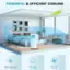 Powerful & Efficient Cooling: Ashrae 10000 BTU SACC 6000 BTU 350 sq.ft. Coverage 194 CFM Air Flow