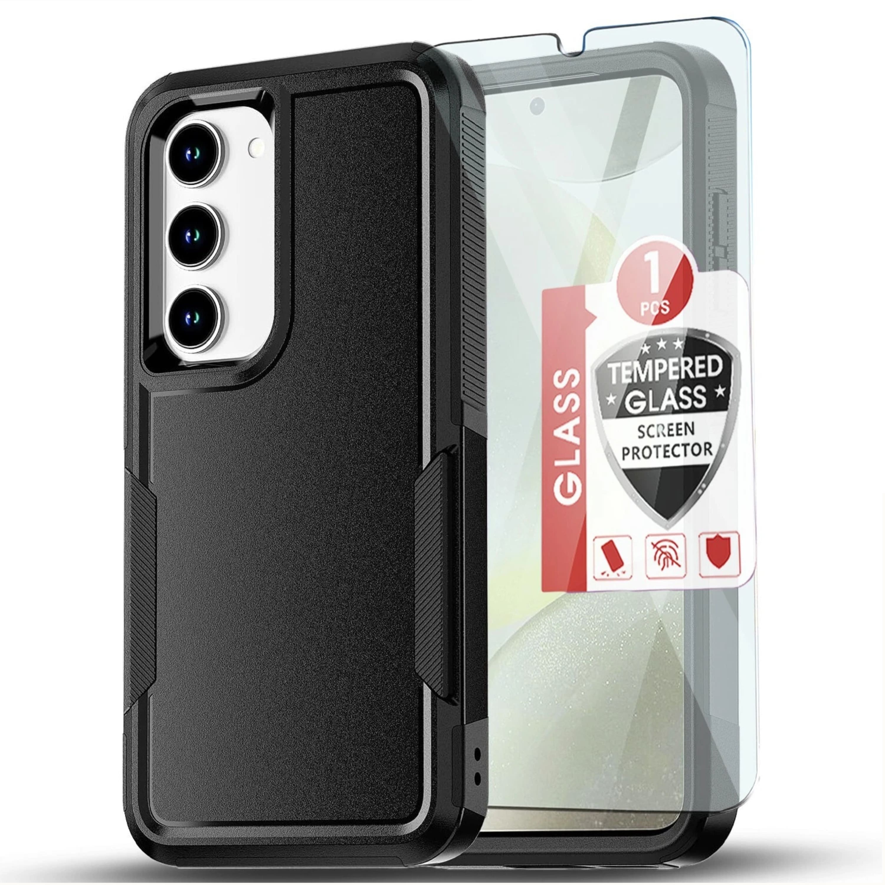 Kitcheniva - Drop Resistant Shockproof Cover For Samsung Galaxy A17 5G Case With Tempered Glass - Black price history on PriceWatchPro