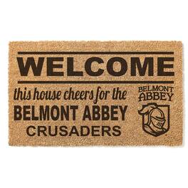 Jardine - Belmont Abbey Crusaders 18" x 30" Welcome Doormat - Brown