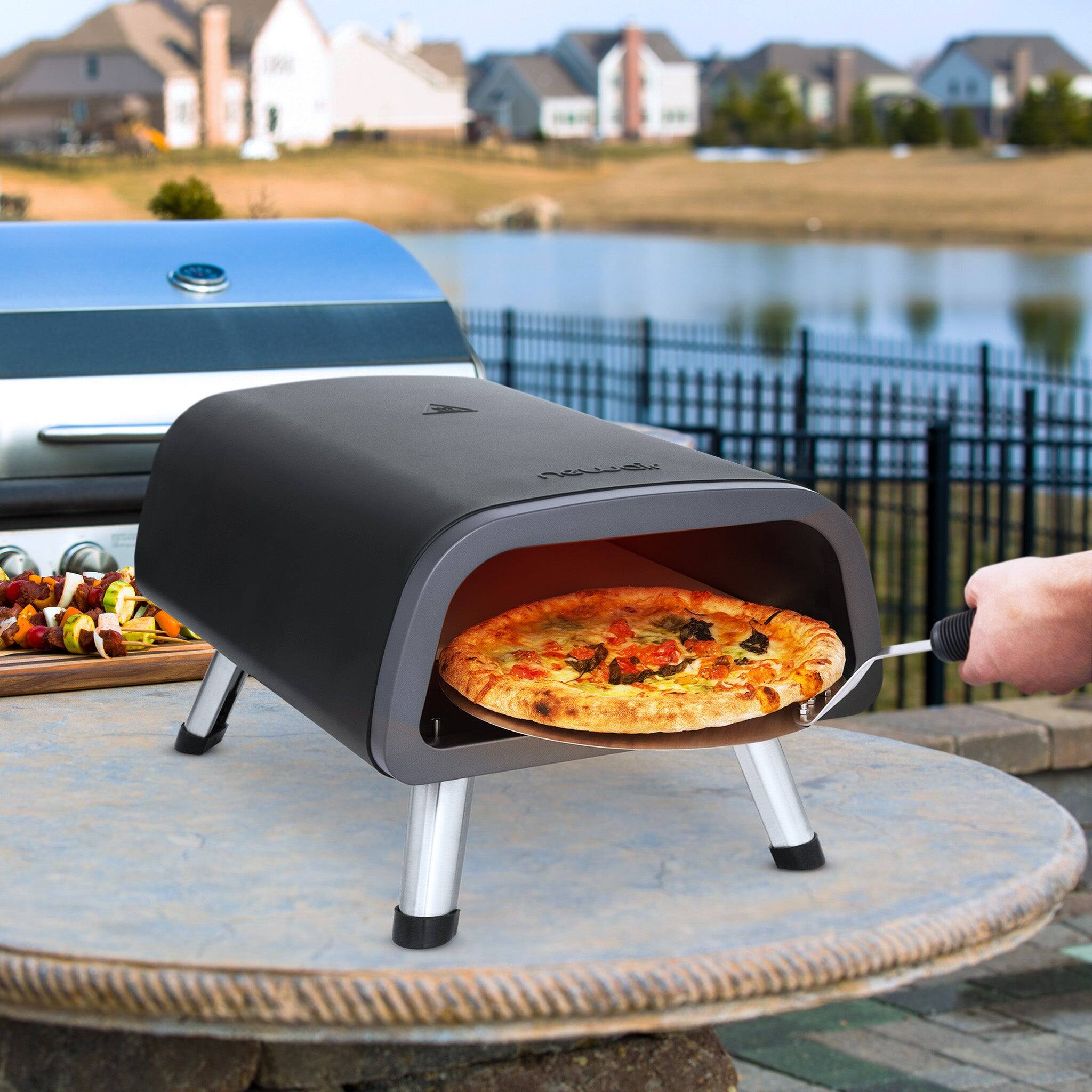 Alt View 6. NewAir - Portable Countertop Electric Pizza Oven - Black.