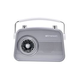 Emerson - Portable Bluetooth® Retro Radio with Built-in Rechargeable Battery