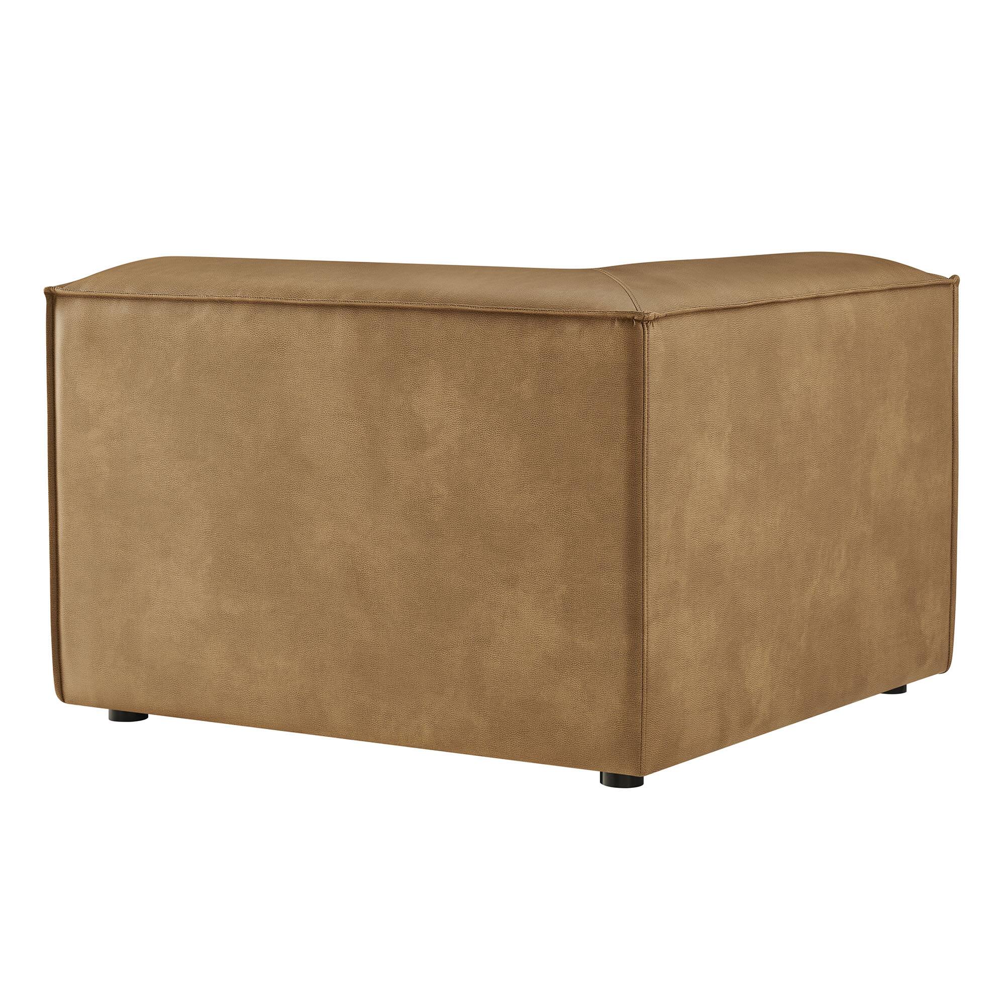 Alt View 4. Modway - Restore Vegan Leather Modular Corner Chair by Modway - Toast.