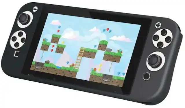 Front. dreamGEAR - DreamGear OLED Comfort Grip - Black - Multicolor.