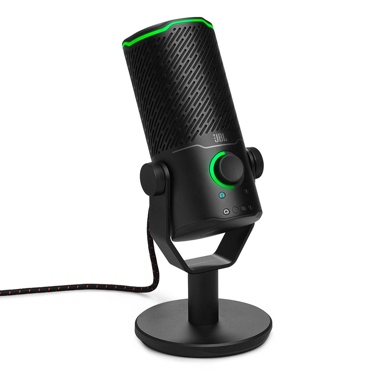 JBL - Quantum Stream Studio Quad-Pattern USB Microphone for Streaming, Recording, & Gaming - Black