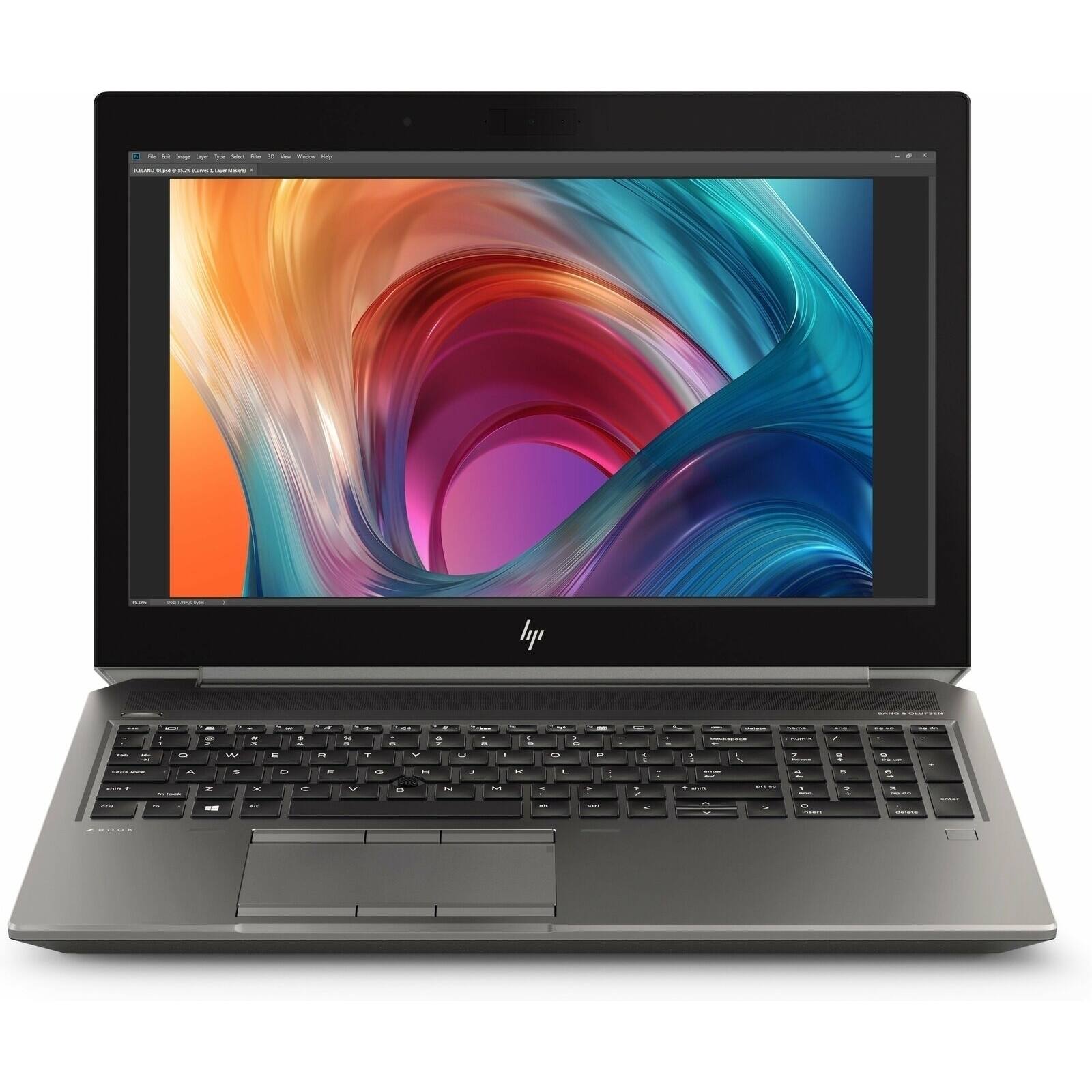 Front. HP - Zbook 15 G6 15.6" 16GB 512GB SSD Core™ i5-9300H 2.40GHz WIN11P - Silver.