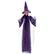 Alt View 18. Costway - 6 FT Halloween Animatronic Witch Hanging Decoration with Red Eyes & Posable Arms - Purple.