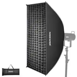 Neewer - 24"x35" Quick Release Strip Softbox, Bowens Mount, w/ Grid & Bag