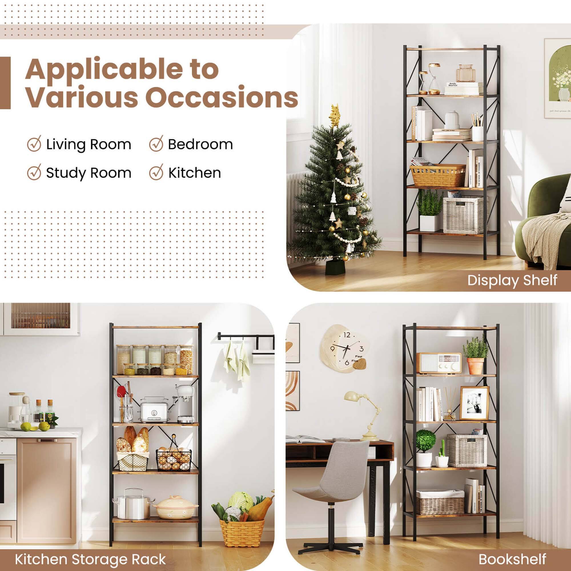 Applicable to Various Occasions

Living Room
Study Room
Bedroom
Kitchen

LHEN LINTERI - Display Shelf
12 C o 3 - Kitchen Storage Rack
Bookshelf