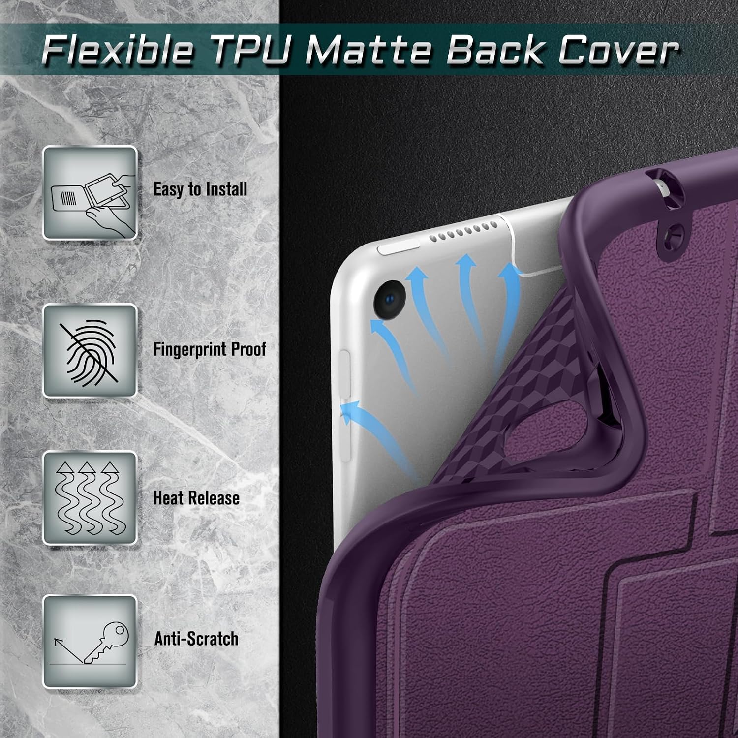 Flexible TPU Matte Back Cover

- Easy to Install
- Fingerprint Proof
- Heat Release
- Anti-Scratch