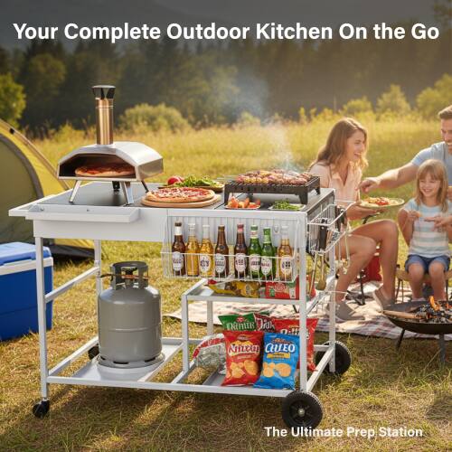 Your Complete Outdoor Kitchen On the Go  
The Ultimate Prep Station