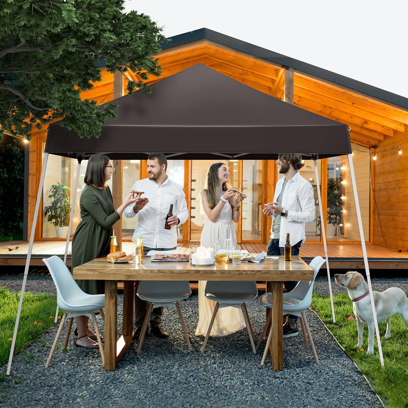 Alt View 4. Winado - Canopy 7.8x7.8' Pop Up Commercial Instant Gazebo Tent, Waterproof & UV Protection Canopy Tent with Slant Legs for Party.