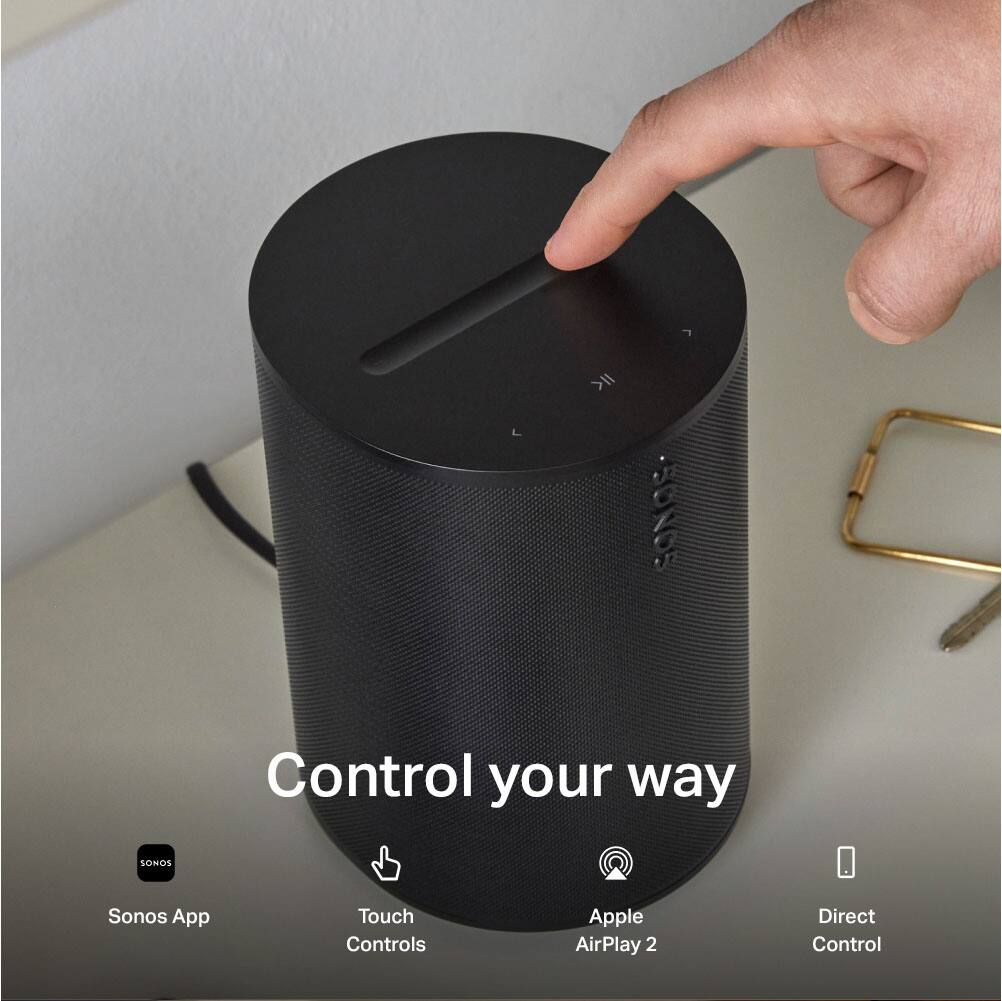 Control your way  
- Sonos App  
- Touch Controls  
- Apple AirPlay 2  
- Direct Control